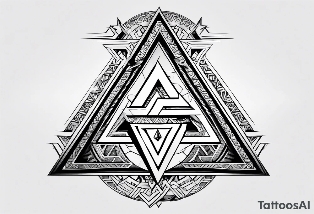 Valhalla valknut sword tattoo idea