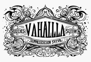 Valhalla  ptsd suicide Deppression survivor tattoo idea