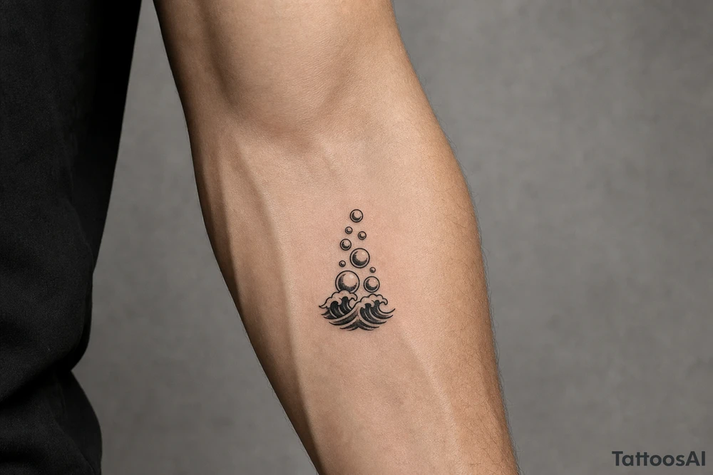 bubbles up tattoo idea