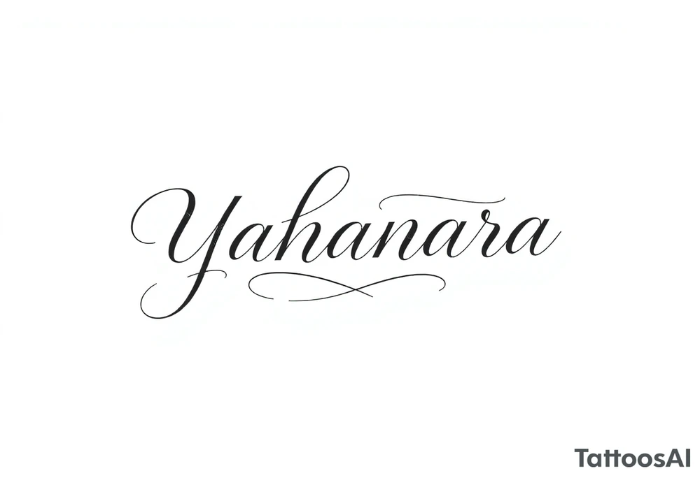 Name YAHANARA tattoo idea