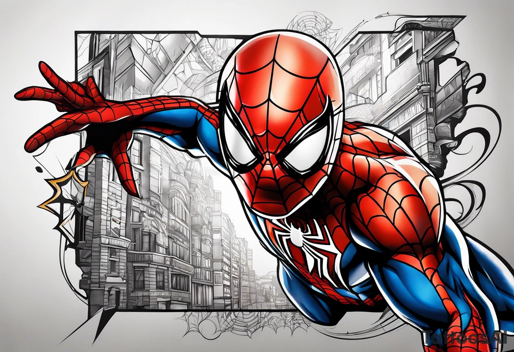 spiderman tattoo idea