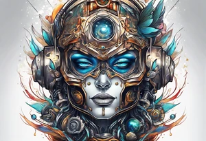 Space, city, planet. tattoo idea