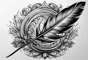 quill pen tattoo idea