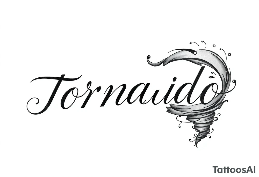 tornado with wind tattoo idea