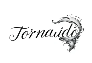 tornado with wind tattoo idea