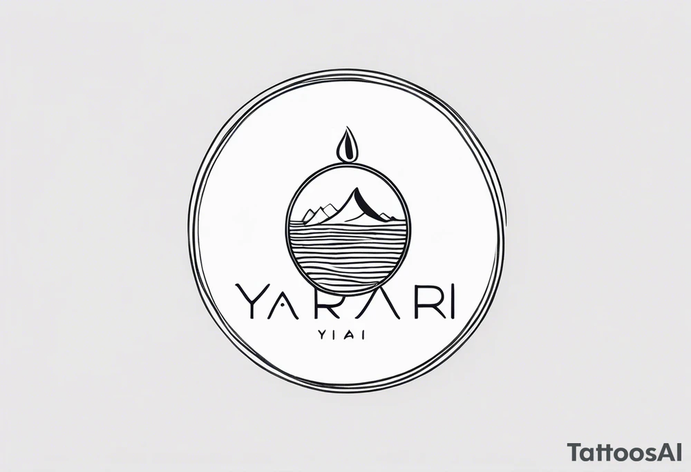 a logo for a bikini brand called Yaraí. Simple logo and unique symbolizing the meaning "lively waters" simpler than that . something that can be drawn but is unique tattoo idea