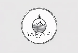 a logo for a bikini brand called Yaraí. Simple logo and unique symbolizing the meaning "lively waters" simpler than that . something that can be drawn but is unique tattoo idea