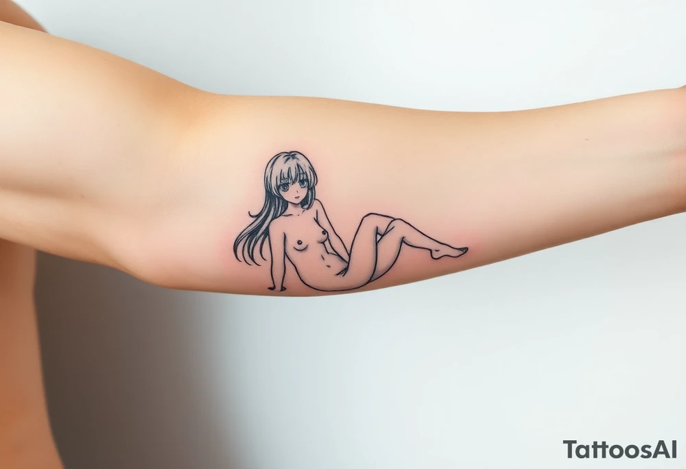 Naked anime girls tattoo idea