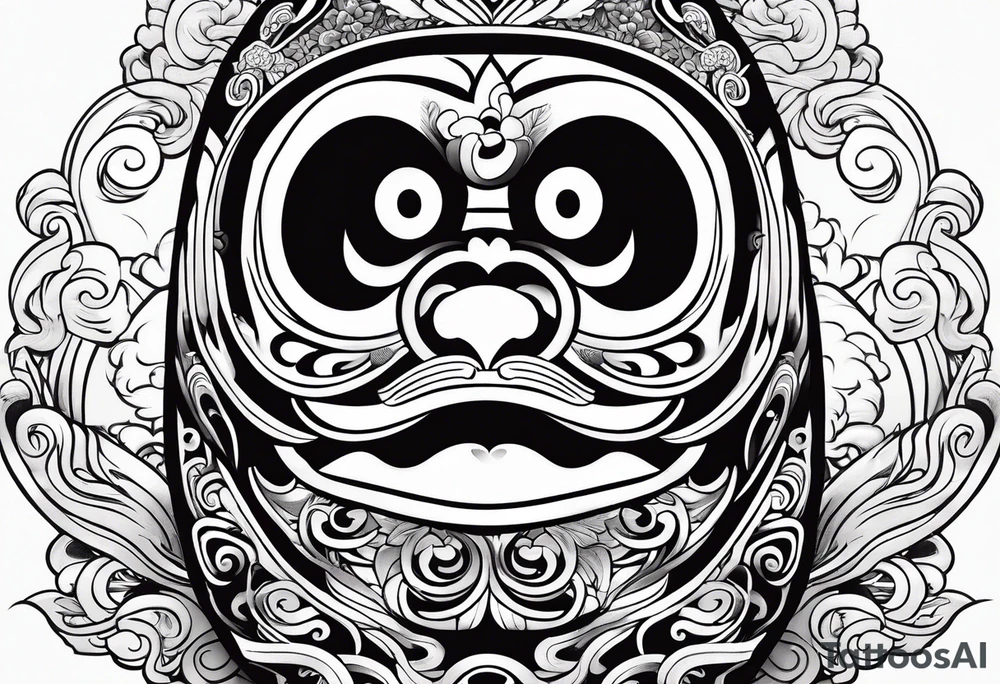 Daruma doll tattoo idea