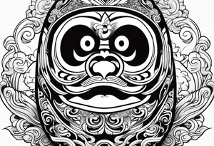 Daruma doll tattoo idea