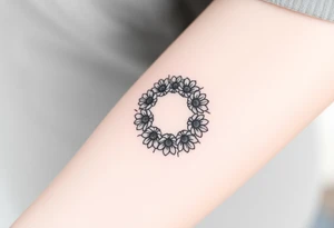 Pisces round a bunch of daisy's tattoo idea