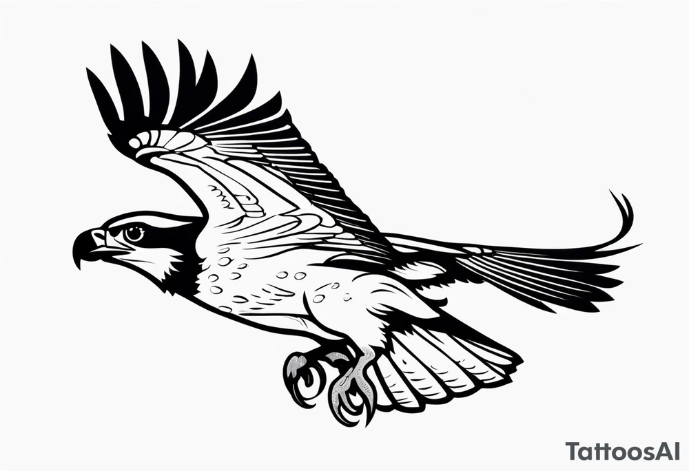 osprey diving tattoo idea