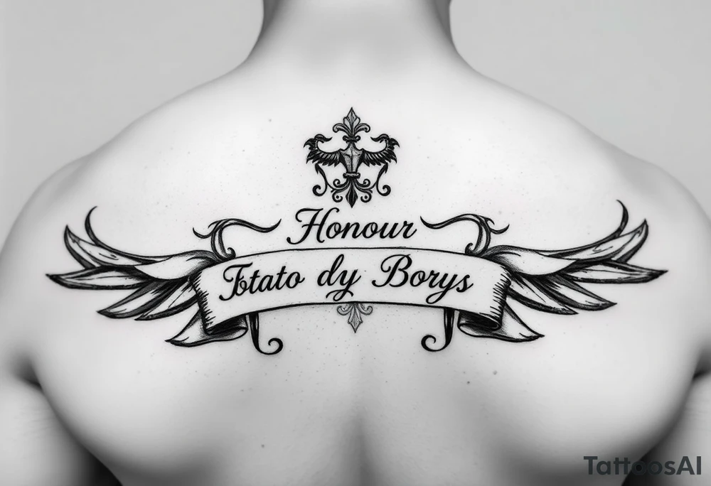 a honour tattoo for my two boys tattoo idea