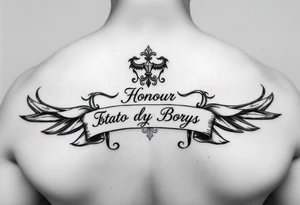 a honour tattoo for my two boys tattoo idea