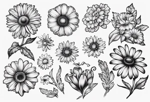 A part of fancy house
 and a daisy tattoo idea