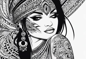 Végétale arm tattoo idea