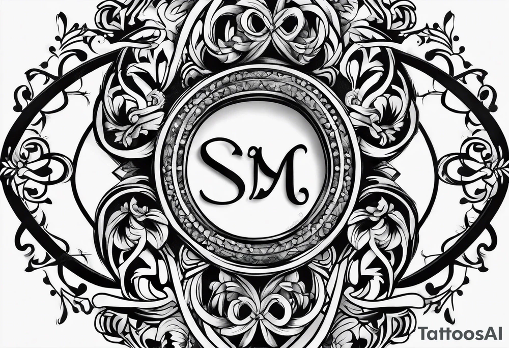 Infinity sign for spouses tattoo idea