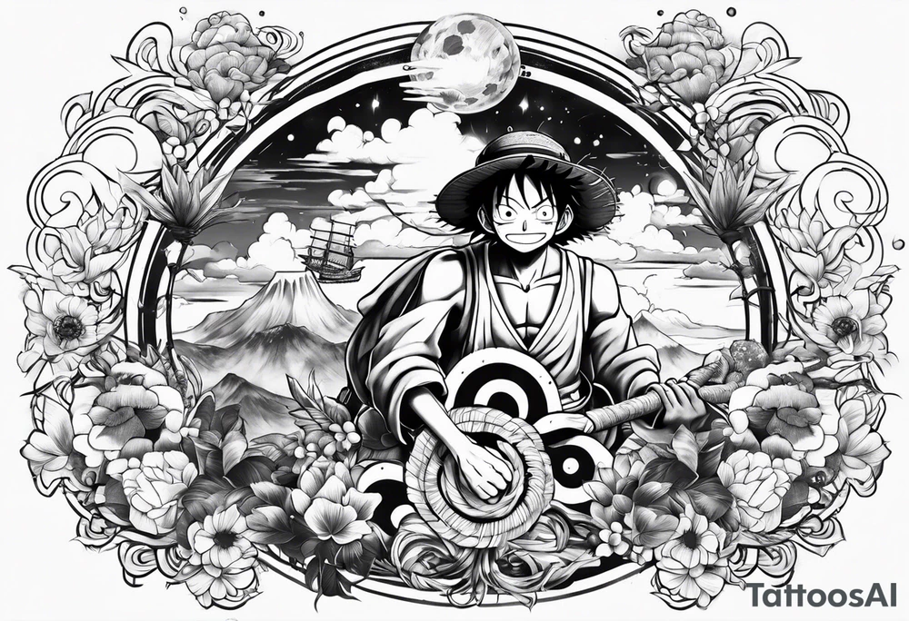 luffy tattoo idea