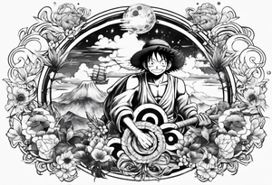 luffy tattoo idea