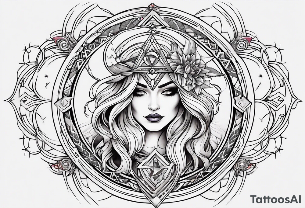 Manisha Lilith moon witch Crafts god tattoo idea