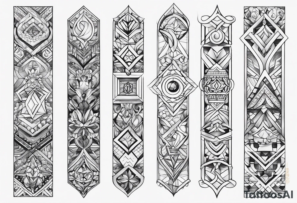 3 6 9 numbers arm tattoo idea
