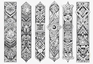 3 6 9 numbers arm tattoo idea