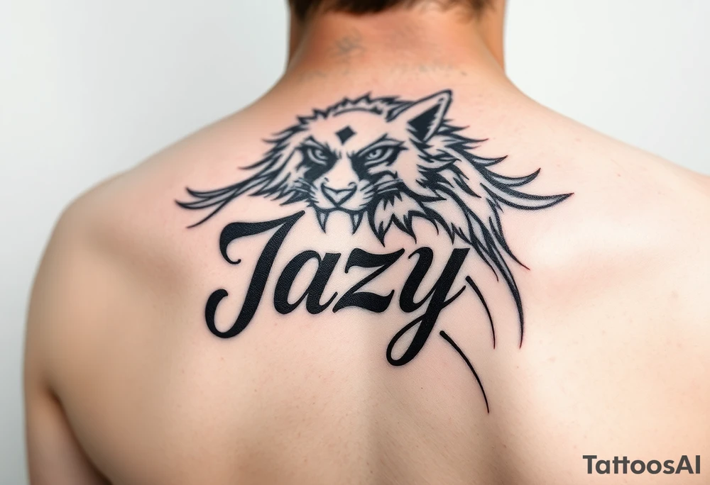 remembrance of a deceased bestfriend with the name Jazy incorporated tattoo idea