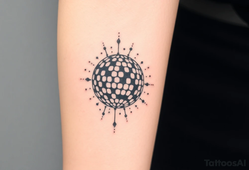 disco ball tattoo idea