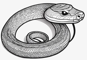 Coiled Snake tattoo idea