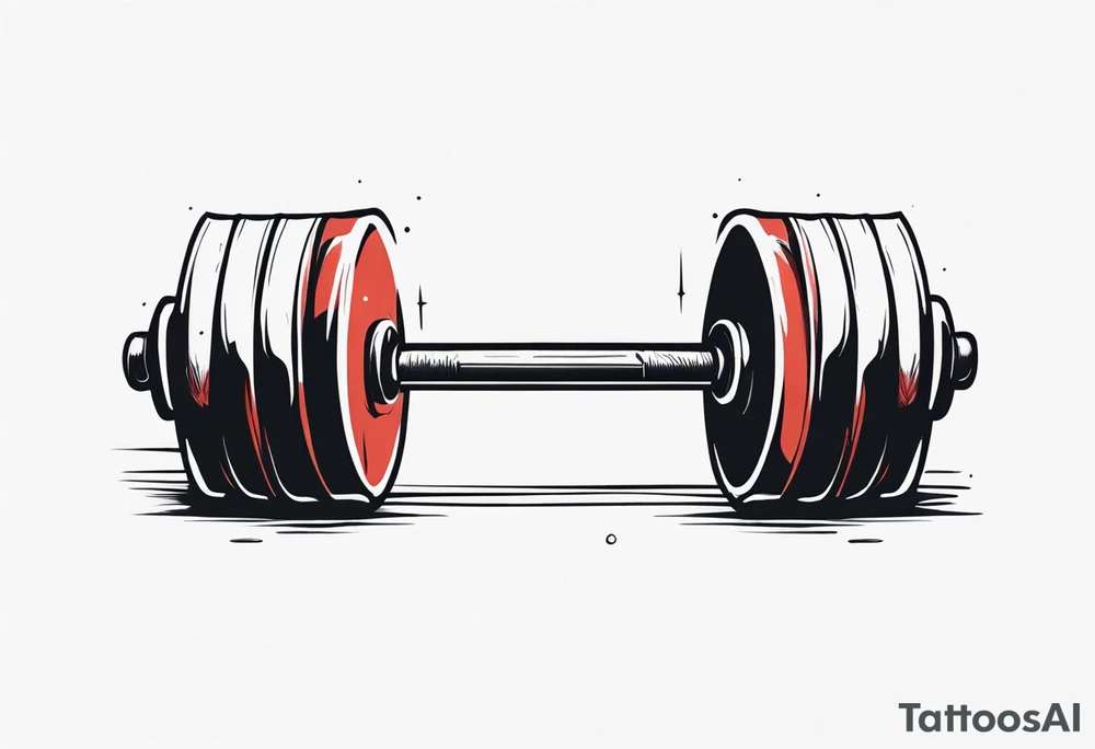 A barbell tattoo idea