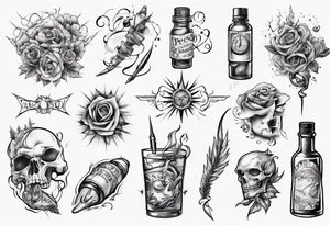 percocet  and lean tattoo idea