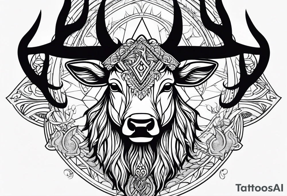 Cerf eiktirnir tattoo idea
