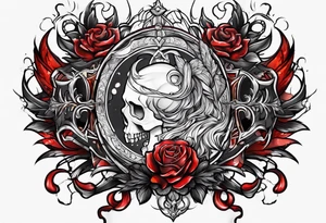 arcane blood magic tattoo idea
