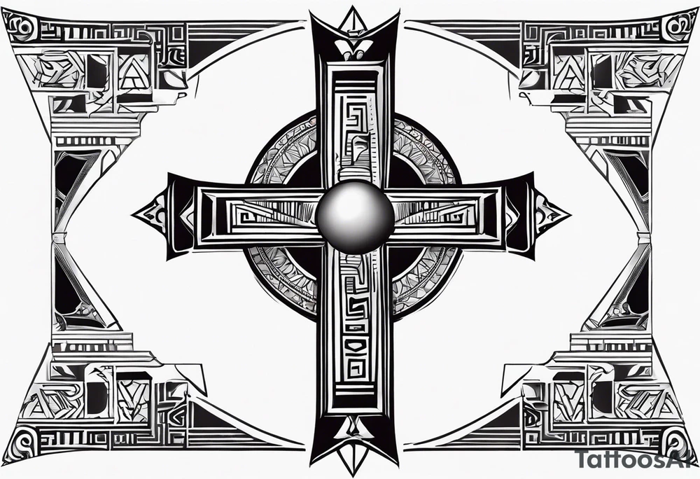 egyptian ank cross tattoo idea