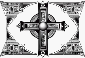 egyptian ank cross tattoo idea