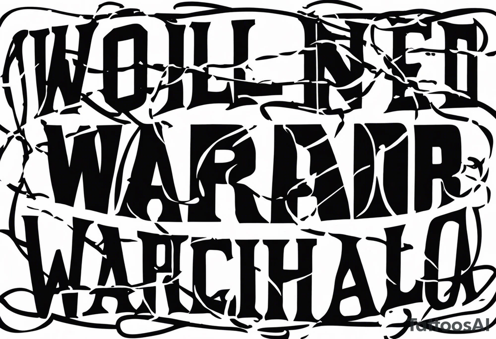 Wounded warrior valhalla barb wire tattoo idea