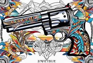 Native American Guns tattoo idea