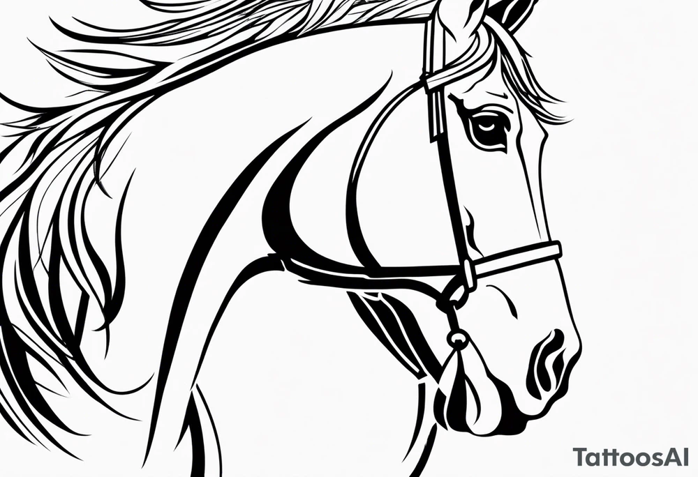 Plume cheval a tattoo idea