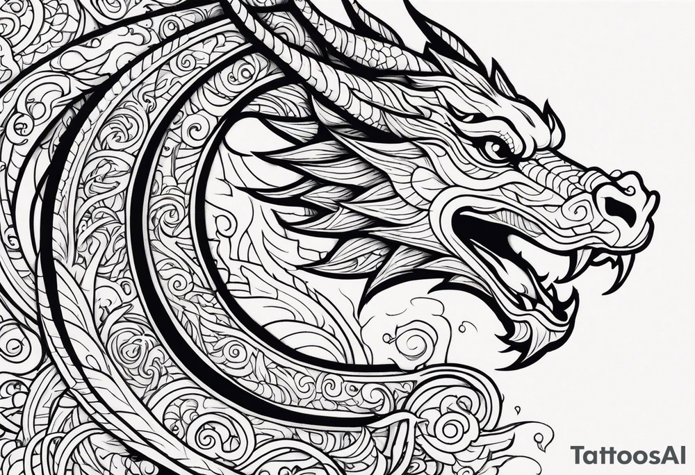 Dragon tattoo idea
