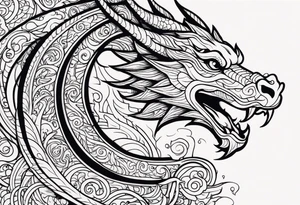 Dragon tattoo idea
