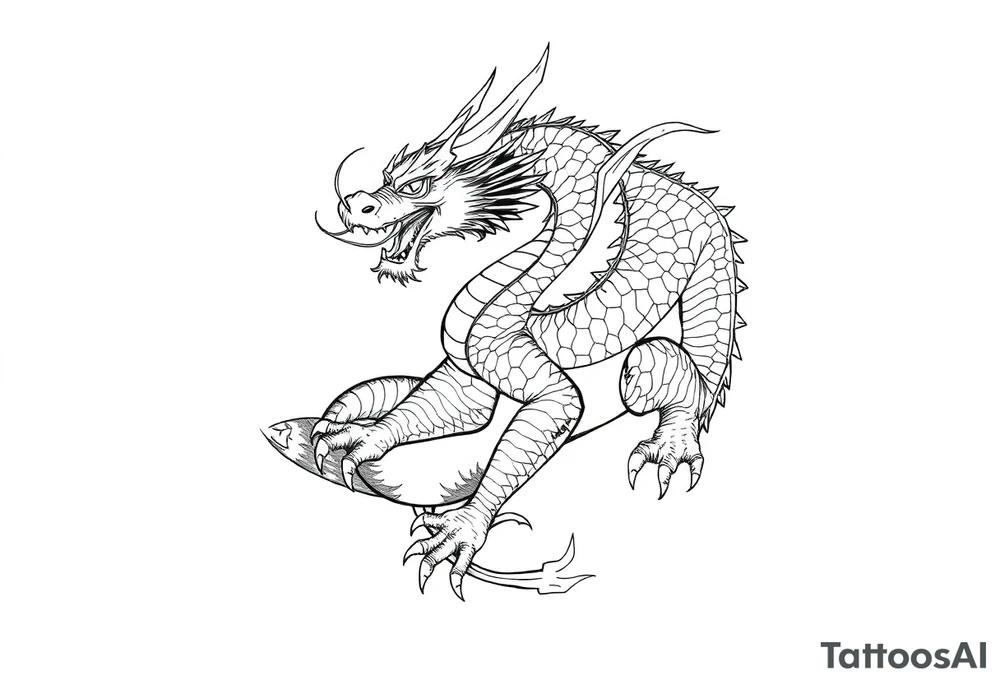 dragon tattoo idea