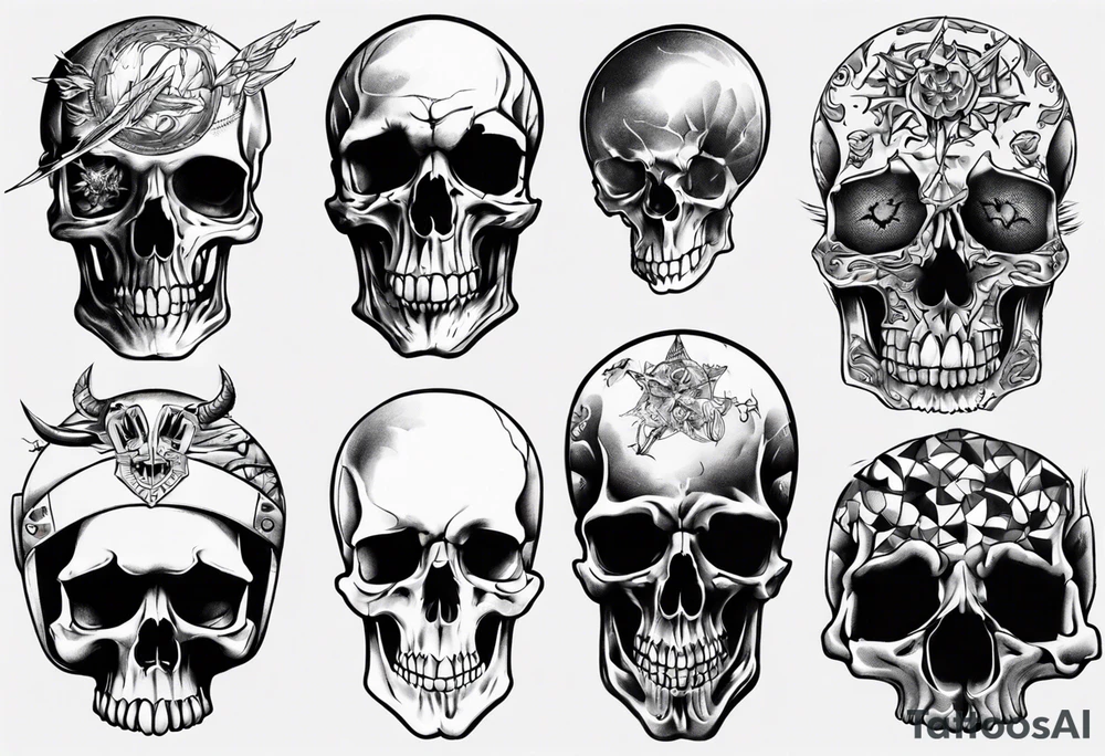 random, anything, no skull tattoo idea