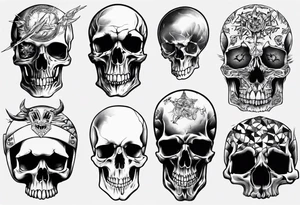 random, anything, no skull tattoo idea