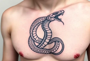 serpent inspired by Lord Shiva’s Naga tattoo idea