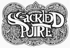 "sacred, not pure" tattoo idea