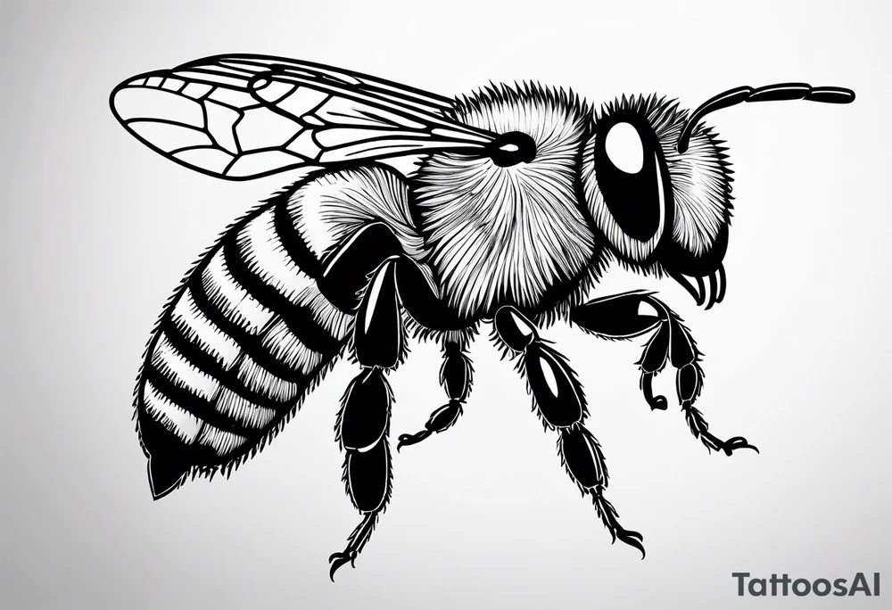 flying bee flying, side view, "10X" text below it, flying bee, bee in flight tattoo idea flying bee flying, side view, "10X" text below it, flying bee, bee in flight tattoo idea