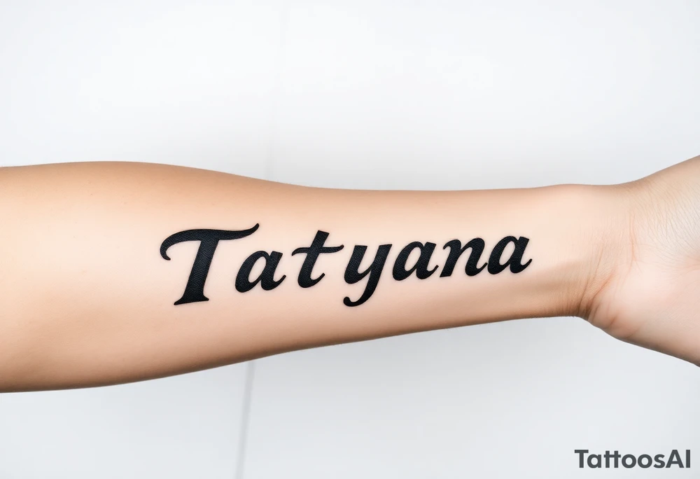 Name Tatayana for a father tattoo idea