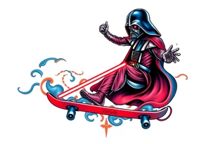MEMORY TATTOO
blue and red Darth Vader skateboarding outdoor
"Darth Carter"
12/29/88-01/06/24 tattoo idea