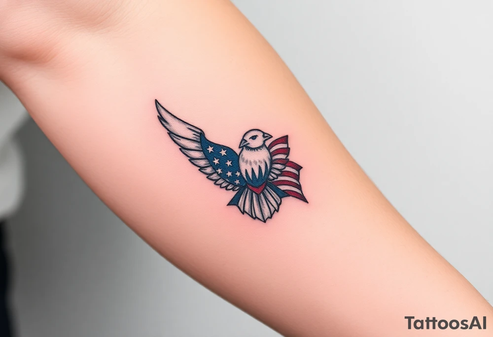 Patriotic, American tattoo idea