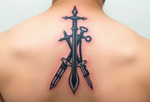 Viking weapons tattoo idea